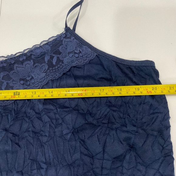 Maurice’s Women’s Dark Navy Lace Trim Crinkle Cami Size XXL - Picture 9 of 14